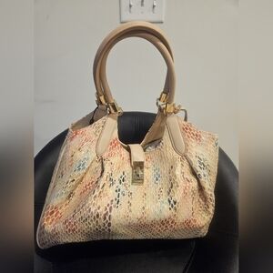 Brahmin Celia Multi Junie Satchel Handbag NWT